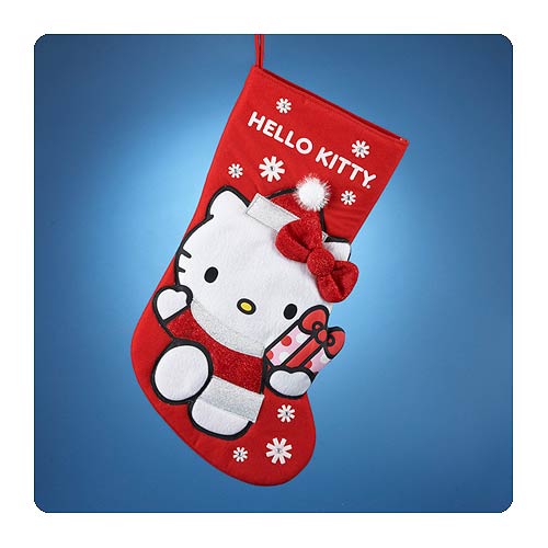 Hello Kitty Applique Red Christmas Stocking